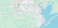 Map of Texas highlighting Armstrong Plumbing service region